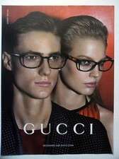 PUBLICITE-ADVERTISING :  GUCCI Lunettes  2014 Homme,Femme