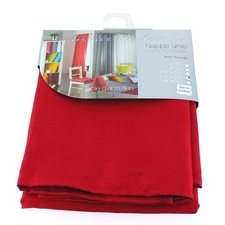 NAPPE RECTANGLE 140 x 250 CM POLYESTER UNI ESSENTIEL ROUGE