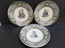Lot 3 assiettes Creil et