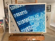 Original Framed Painting - Swimming Pool