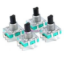 2X EC16 Rotary Encoder Audio Digital Potentiometer with Switch Handle 15mm