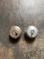 lot x2 interrupteur bascule électrique mural porcelaine laiton