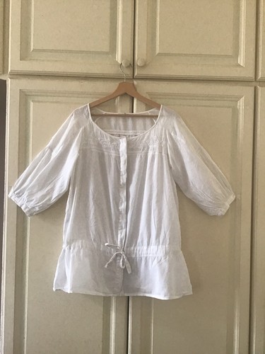 Blouse tunique blanche - blouse,