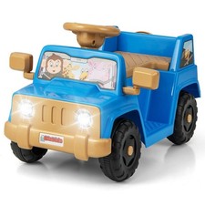 Voiture Électrique Enfant 6V Jouet Porteur Effets Sonores Véhicule Lumières LED