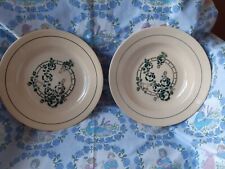 2 assiettes anciennes saint amand céramique faience no digoin