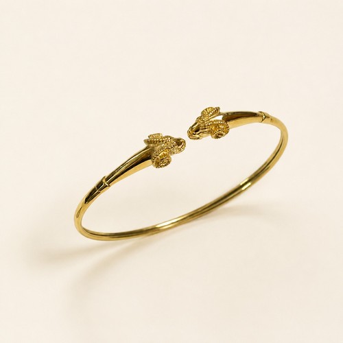 Bracelet tête bélier en - bélier,