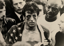 PHOTOGRAPHIE VINTAGE L'ACTEUR STALLONE ROCKY BALBOA (11)