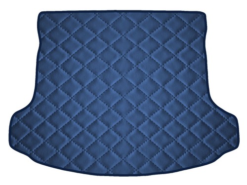 Matelassé cuir éco bleu - matelassé,