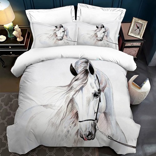 Housse couette pour - housse, chevaux