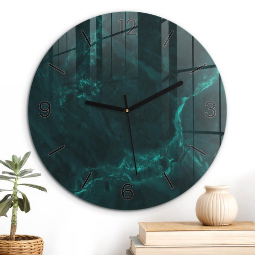 Horloge murale verre - horloge, en