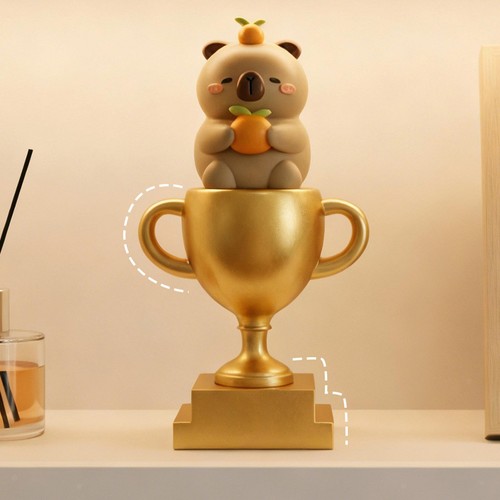 Trophée peluche décoratif - trophée,