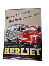 plaque émaillée BERLIET le spécialiste du poids lourd