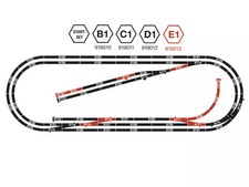  Coffret de rails - Set d'extension E1 - voie Profi N - FLEISCHMANN 919013