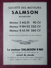 8/1953 PUB SALMSON MOTEUR 9 NH