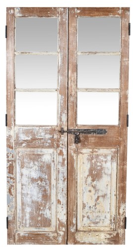Porte bois massif fer - porte,