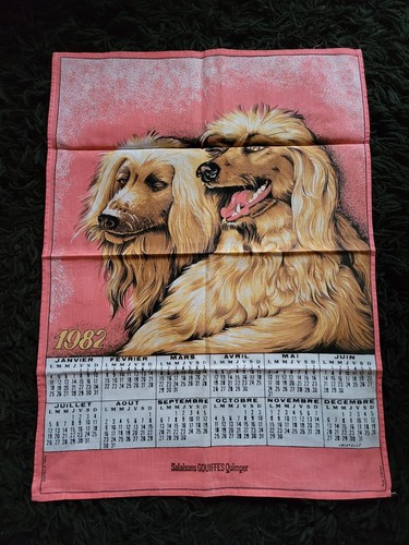 Torchon chien 1982 tissu - chien,