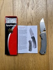 Couteau Pliant Spyderco Marcin Slysz Bowie Folder™ TitaniumC186TI - DISCONTINUED