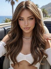 Perruque Femme Brune Cheveux
