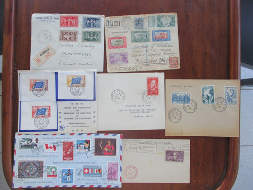 Timbres sur enveloppes - timbres,