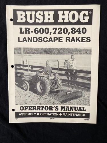 Bush hog 600 - hog, 720,840