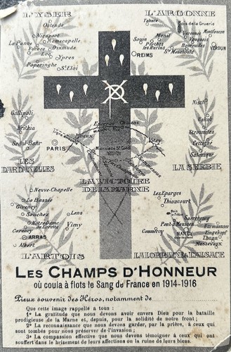 Prière tableau honneur champ - honneur,