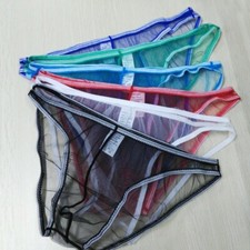 SLIP XS S M L XL TRANSPARENT SEXY HOMME BRIEF UNDERWEAR MAN MANN DESSOUS