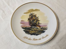 Assiette en céramique déco Voilier Caravelle 
