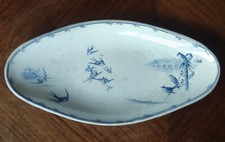 Ancien Plat Ravier Gien Modèle Vol d Oiseaux Vaisselle Ancienne Terre De Fer