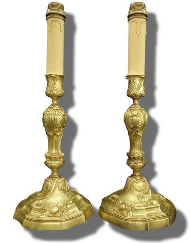 Paire pieds lampe style - paire,