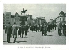 Document ancien statue du Tsar de Russie Alexandre II 1939 issu de  magazine