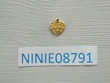 PENDENTIF plaqué or COEUR Je t'aime colombe Gold plated HEART PENDANT I love you