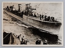 1940 le Destroyer HMS "Sturdy" Photo Vintage Presse Royal Navy Foto Marine Boat