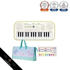 Ensemble mini clavier CASIO SA-50 (blanc) + sac de transport scintillant (nom...