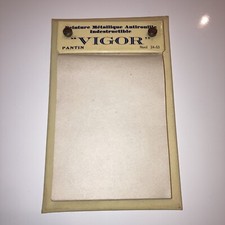 ancien carnet Vigor Peinture Usines De La Seigneurie garage, automobile No Huile