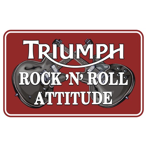 Sticker plastifié triumph - sticker,