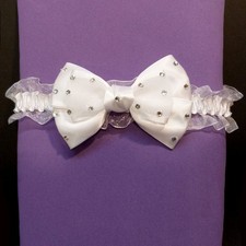 JARRETIÈRE blanche SATIN ET