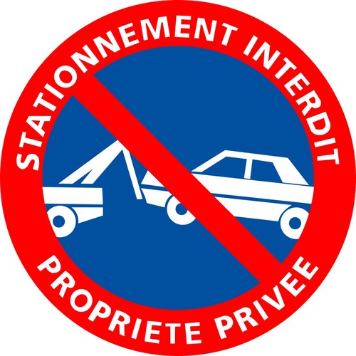Sticker 20cm stationnement - sticker,