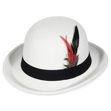 Chapeau melon pour homme et femme - Chapeau déquitation - Chapeau en feutre -...