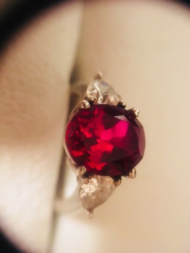 Sterling silver red garnet - sterling,