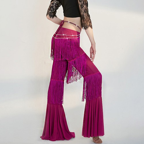 Femme franges pantalon - franges, latin