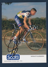 CYCLISME carte cycliste SPEZIALETTI ALESSANDRO équipe RISO SCOTTI 1998 Signée