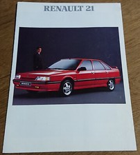 Catalogue publicitaire Renault 21 R21 TXI 2L Turbo GTD 1989 brochure prospectus