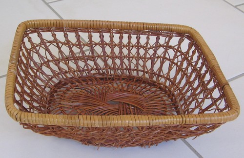 Corbeille tressée osier - en,