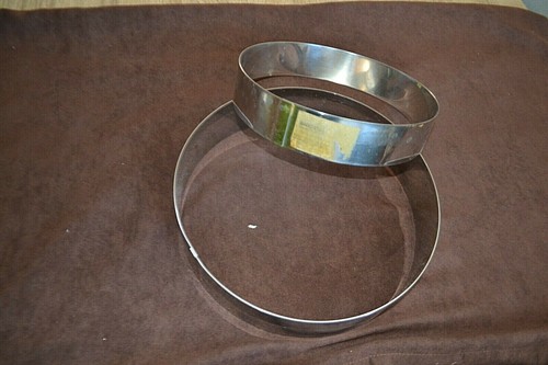 Cercles tarte en inox - à,