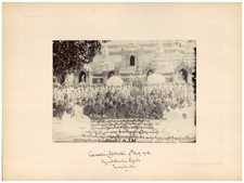 Burma, Kyaikthanlan Pagoda, Monks Praying vintage silver prints Tirage argenti