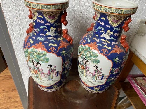 Paire vase chinois ancien - de,