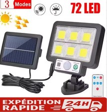 Lampe solaire LED extérieure murale, Détecteur de Mouvement eclairage de jardin