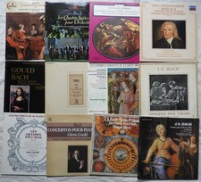Lot x12 albums / disques vinyles 33 T. Musique Classique JEAN-SEBASTIEN BACH