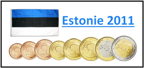 Série pièces euros estonie - 8,