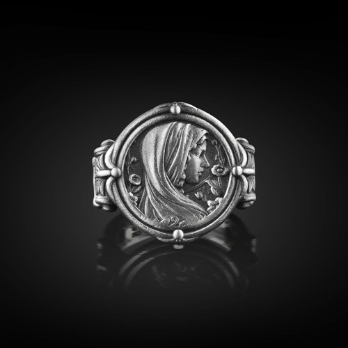 Bague chevalière homme - , mère
